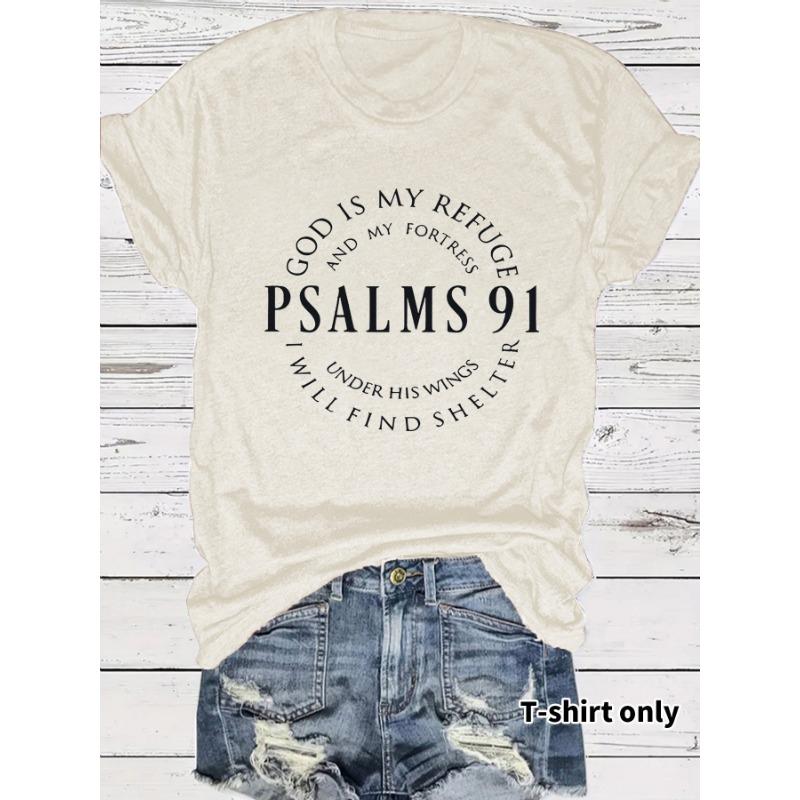 Women's Short-sleeved Loose and Fashionable T-shirt with Letter Prints