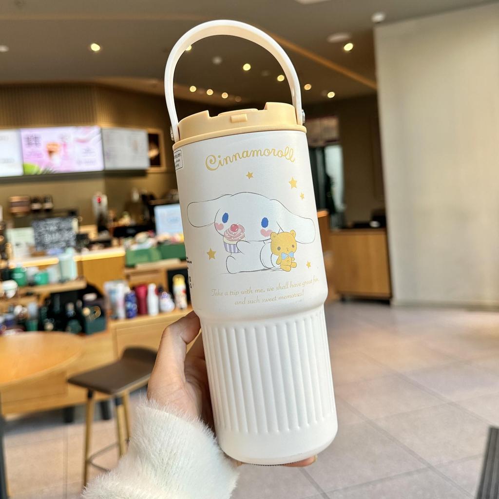 Cross-Border Insulated Cup: 316 Stainless Steel, Large Capacity, Portable, Cartoon Design, Car Coffee Tumbler