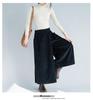 2025 Autumn/Winter Women's Corduroy Elastic Waist Wide-Leg Pants Skirt