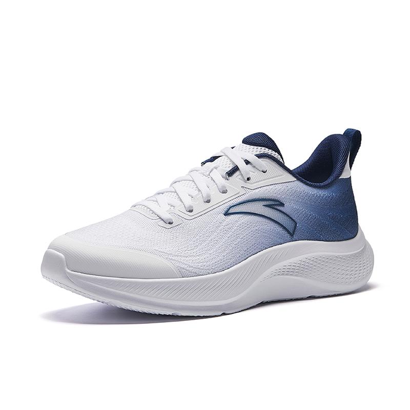 

New Anta Cushioning Height Increasing Lightweight Breathable Low Top C37 Technology Casual Running Shoes Men s White Blue 912535503-2 44