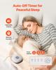 Sound Machine, 21 Soothing Sleep Sounds, 3-in-1 Portable and Hangable White Noise Sound Machine with Auto-Off Timer, Soft Ring Light and Memory