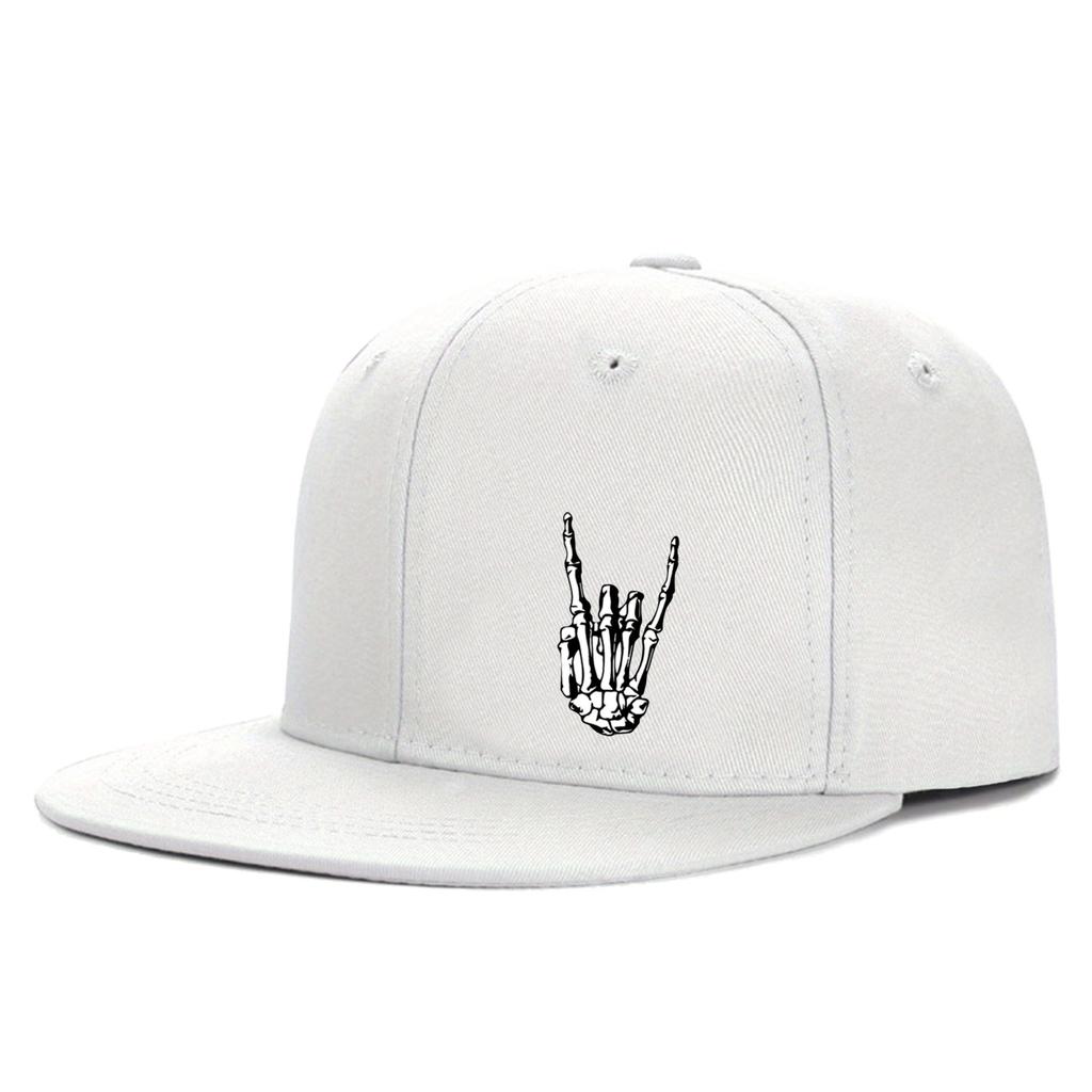 Chapeaux Hip-hop unisexes imprimés avec doigts squelette, casquettes de Baseball décontractées réglables pour l'extérieur,