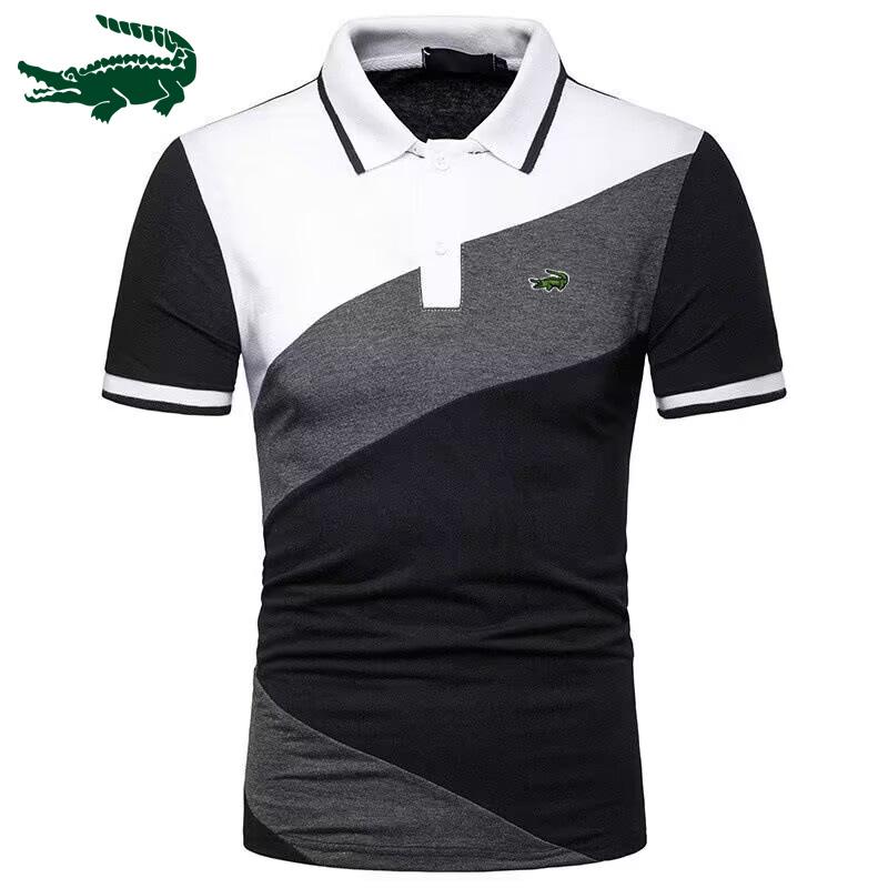 

Летняя мужская новая брендовая быстросохнущая рубашка-поло с вышивкой