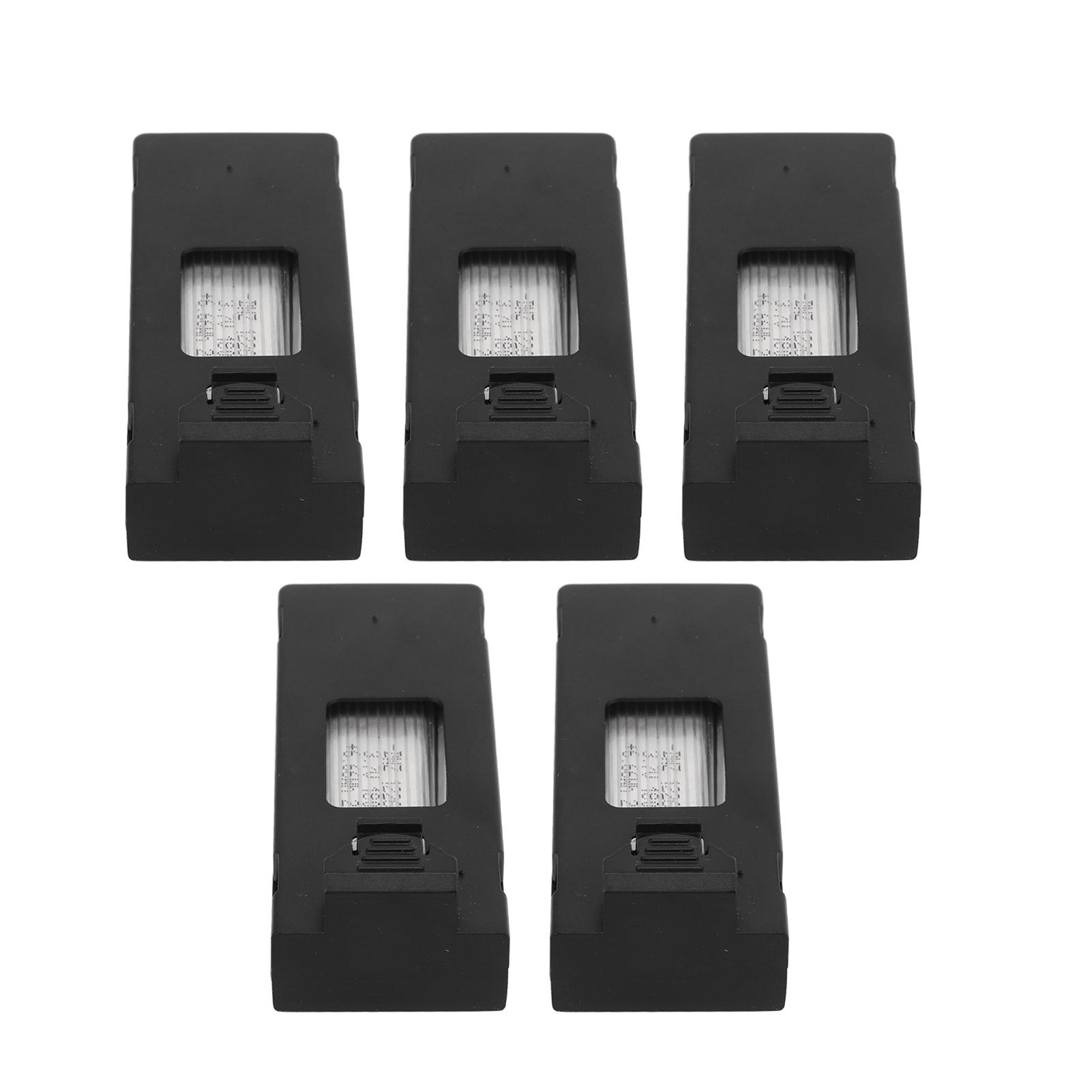 

5Pcs Drone Lithium Battery 3.7V 1800mah Remote Control Aircraft Model Accessories with Charging Cable