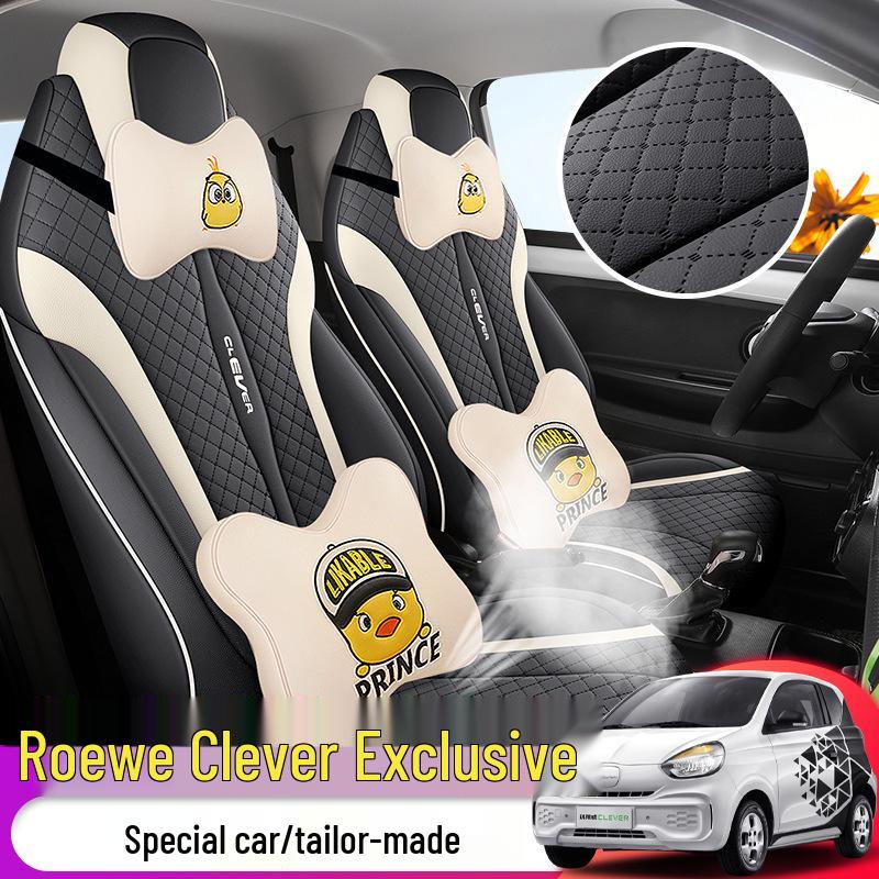 YH Cowin Car Seat Cushion Cover: Fashionable, Full Leather, All-Season, Sporty Design.