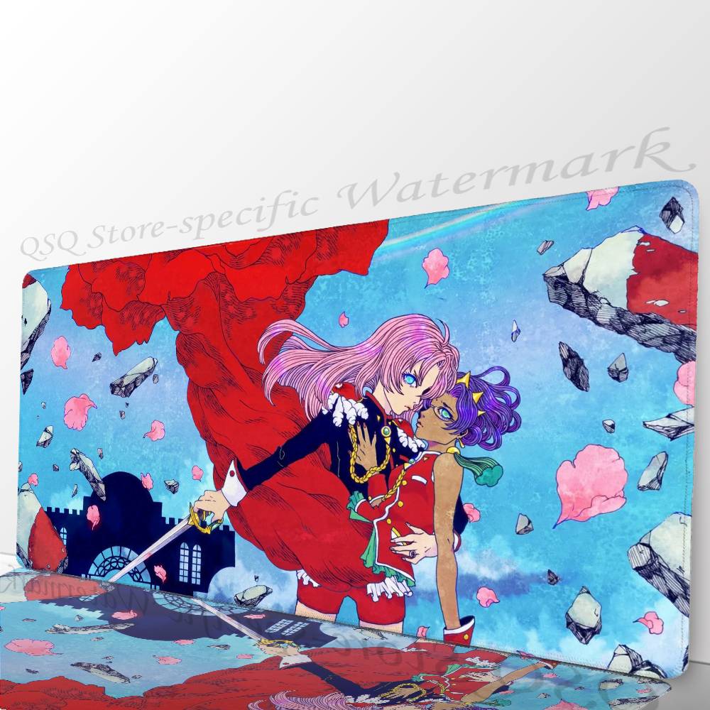 Revolutionary Girl U-Utena Anim Mousepad Mouse Mat Desk Mat With Pad Gaming Accessories Prime Gaming XXL Keyboard Pad Padding