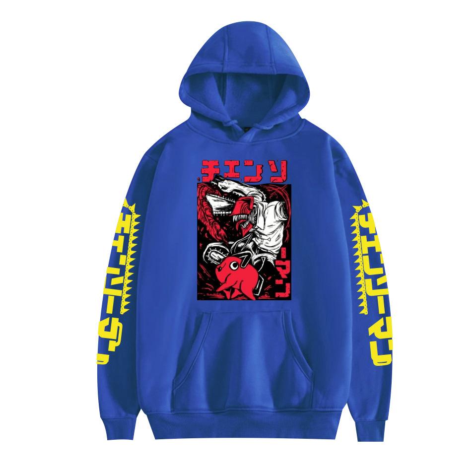 Chainsaw Man Hooded for Aldult Streetwear Hoodie Printed Unisex Hooded Pullover