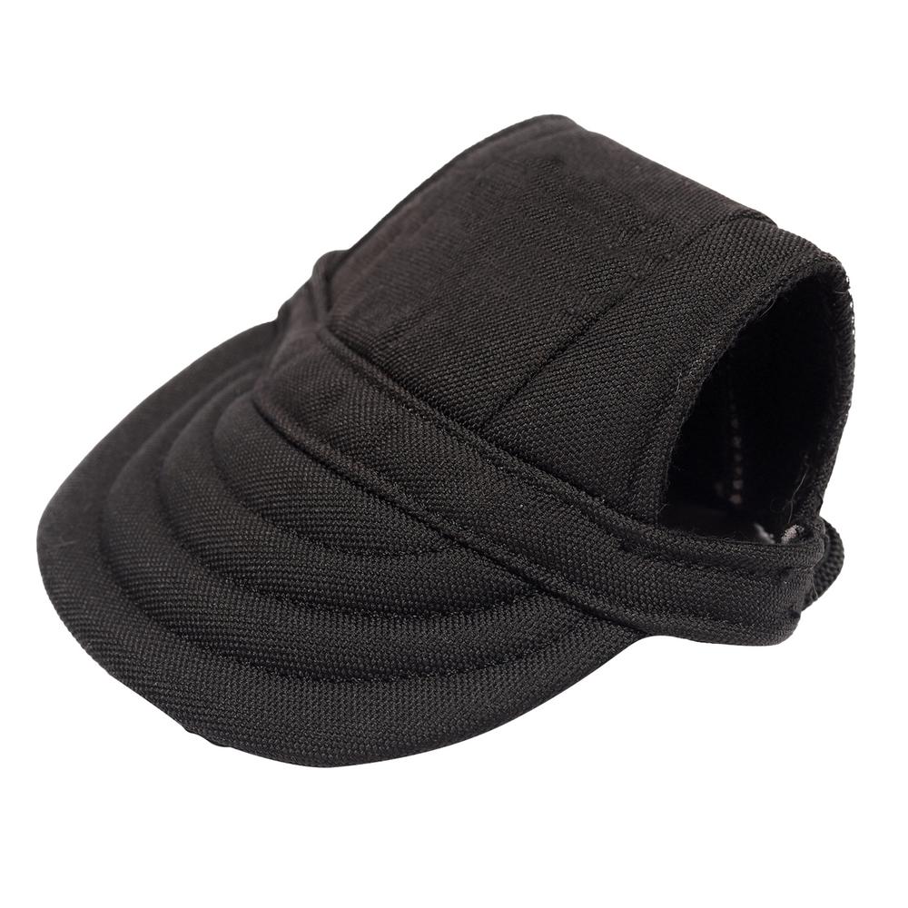 

Уличный капюшон для защиты от солнца для собак, холщовая регулируемая шляпа-козырек на шнурке, удобный собачий чепец с отверстиями для ушей для бега