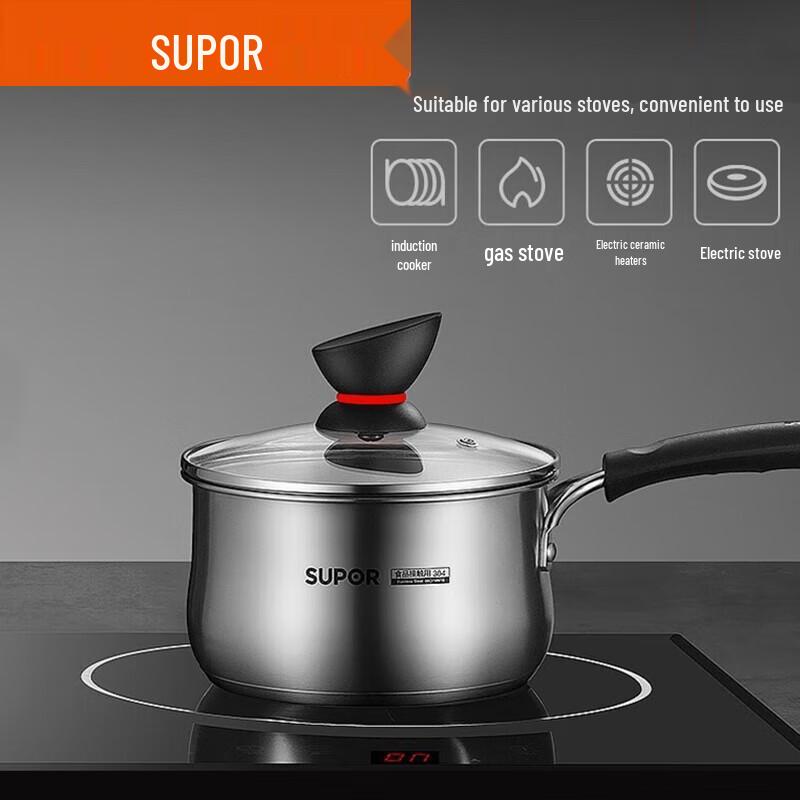 

SUPOR 16CM 304 Stainless Steel Milk & Soup Pot