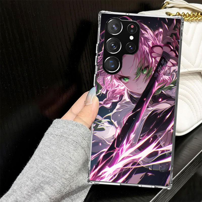 

Канродзи Мицури Клинок Рассекающий Демонов Чехол для Samsung Galaxy S25 S24 S23 S22 Ultra Мягкий Чехол для Телефона S25 Edge S21 Plus S20 FE S10 + Черный Samsung S22