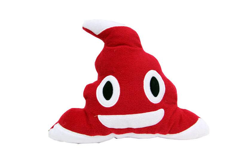 

Кремовая подушка красная