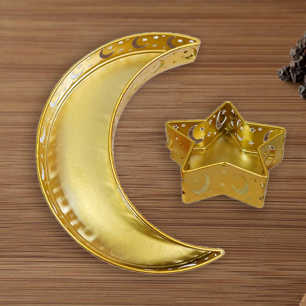 Eid Mubarak Serving Moon Artistic Party Ware Dessert Pastry Display Holder
