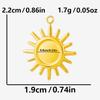 6pcs Sun Heart Cloud Geometric Blank Cabochon Base Pendant Stainless Steel Charms For Jewelry Making Bulk Fit DIY Oil Drop Stone