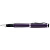 Xezo Incognito Ballpoint Fine Purple Pure Platinum Limited Serial Pen, Nib, Lacquer, Plated, Handmade, Edition,