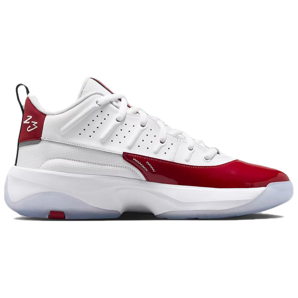 Jordan Max Aura 7 Abriebfeste Mittelhohe Freizeitschuhe Herren Weiß Rot HQ2091-106