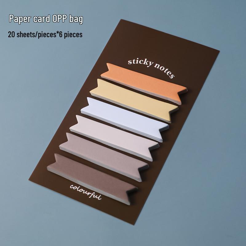 Morandi Color Writable Sticky Note Index Tabs for Students – Classification Bookmarks & Loose-leaf Indicators