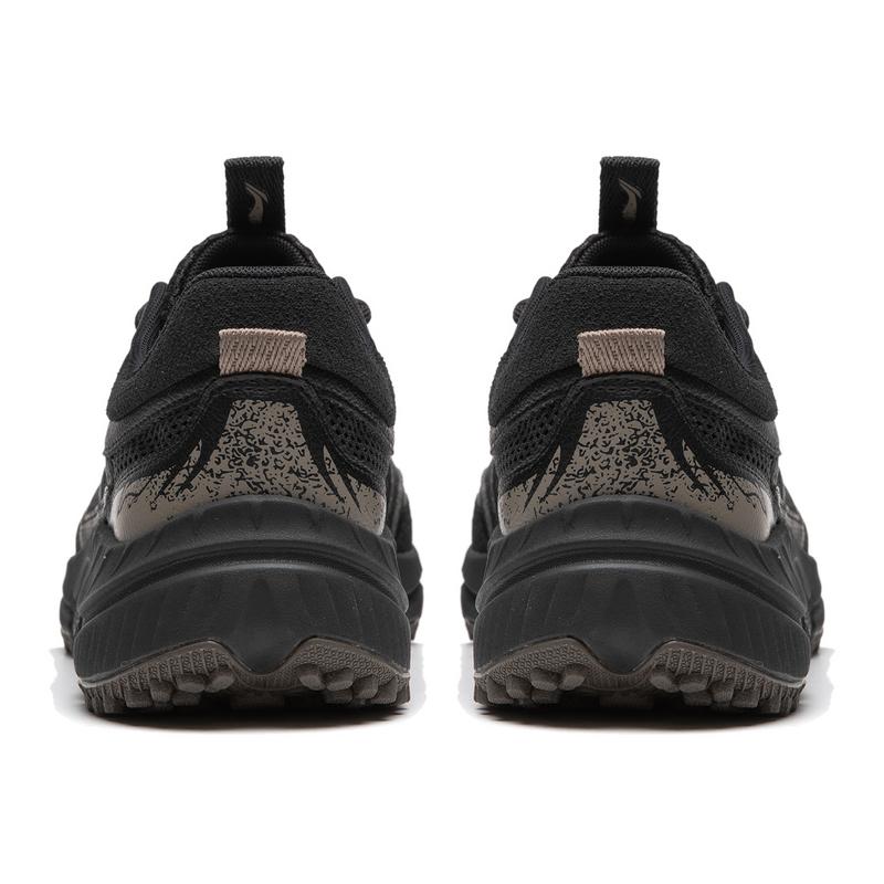 New LiNing CF Tracing Collection Elegance Lite RT Cushioning Wear Resistant Low Top Trekking Shoes Men's Black AHTU003-4