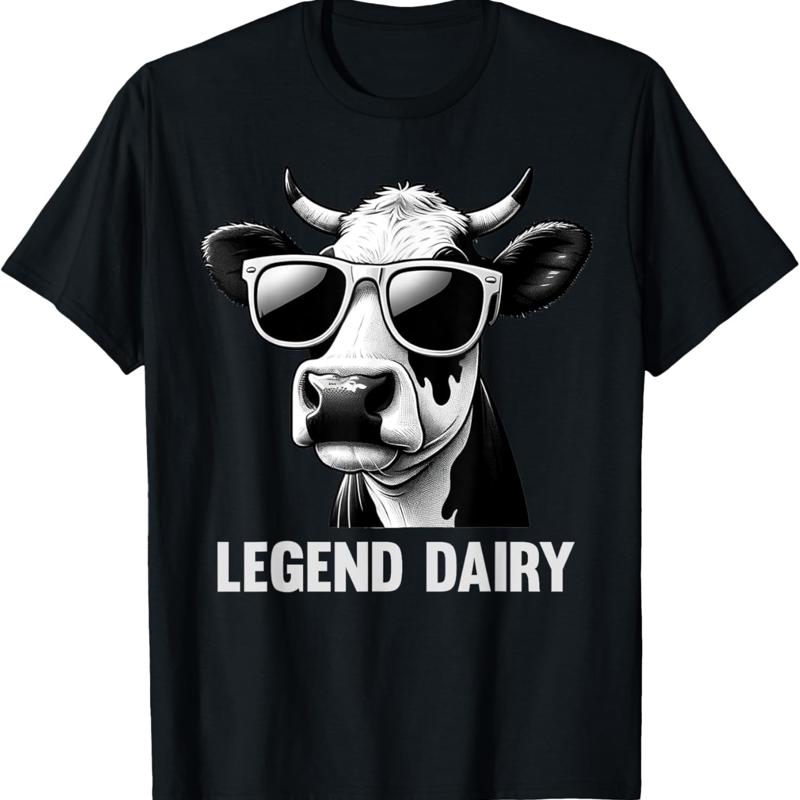 Legend Dairy Funny Farmer Cow Pun T Shirt