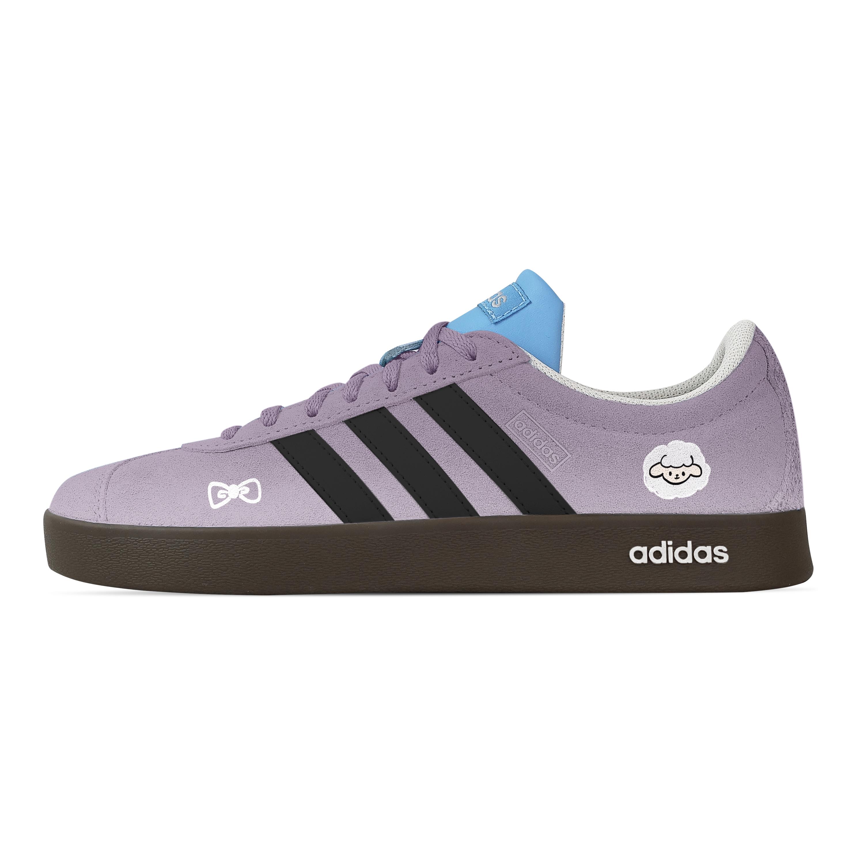 

Custom Adidas VL COURT 2.0 Taro Lamb Low top German Army Trainers Unisex Purple JI0496(Team773-) 36