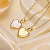 Crystal Heart Choker Necklace for Women Valentine Cute Puffy Love Gemstone Pendant Adjustable Link Chain Wedding Jewelry Gift
