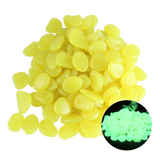 

Glow-in-the-Dark Garden Stones, 1cm Night Guide Luminous Pebbles, Decorative Aquarium Pebbles, Resin Glowing Stones for Outdoor Landscaping Pathway A