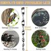 12 Pieces Bird Repellents, Reflective Repellents Bird Scarer, Spiral Bird Bar 360 Degree Reflective Spiral Lighted-niubi