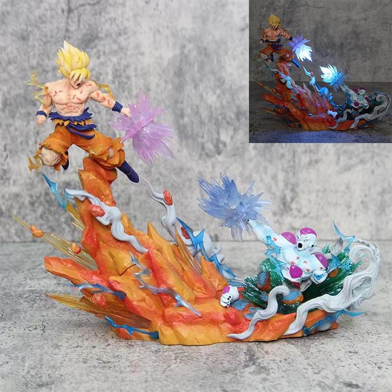 Anime Drogan Boll Z Freezer Vs Son Gocool Figurine 21cm Gk Pvc Action Figures Statue Collection Model Toy Gifts