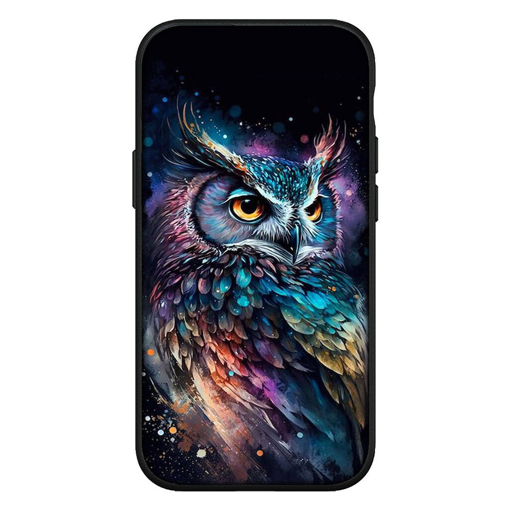 for Samsung Galaxy S25 S24 S23 S22 S20 S21 Ultra FE Plus A17 A37 A57 A56 A55 A06 A16 A15 A36 A26 A35 A05 A25 A54 A34 S10 Phone Case Owl Cover