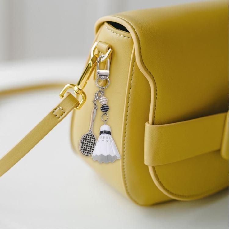 Elegante Accessorio Sportivo Portachiavi a Forma di Racchetta da Badminton Per Tenere in Ordine le Chiavi in Movimento Ideale per Appassionati e Uso Quotidiano