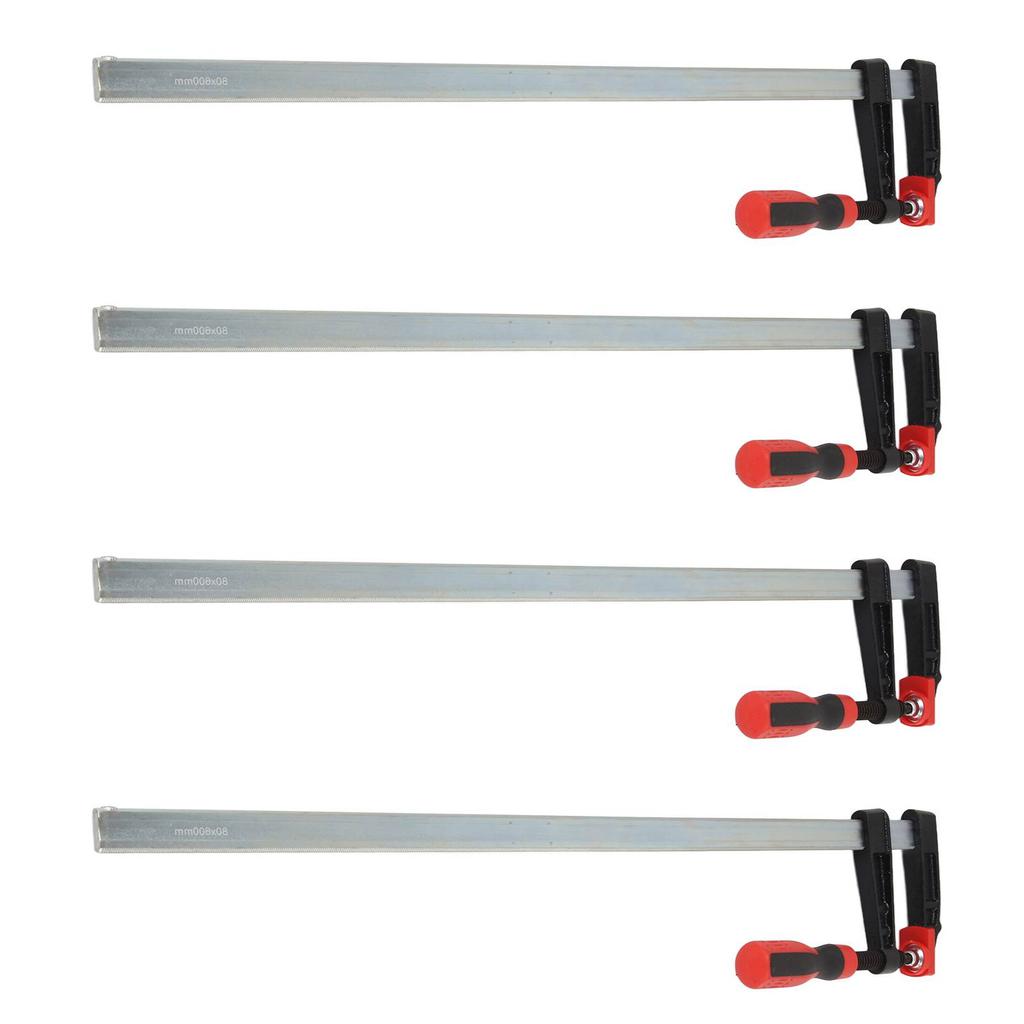 4PCS Woodworking F Clamp Heavy Duty F Clamps Woodworking Bar Clips Quick Slide DIY Hand Tool Kit 80*600mm