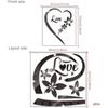 DIY Wall Art Heart Shape Mirror Wall Sticker, Self-Adhesive Love Heart Acrylic Mirror Wall Stickers Art Mural, Home Decor Heart Mirror Wall Decals
