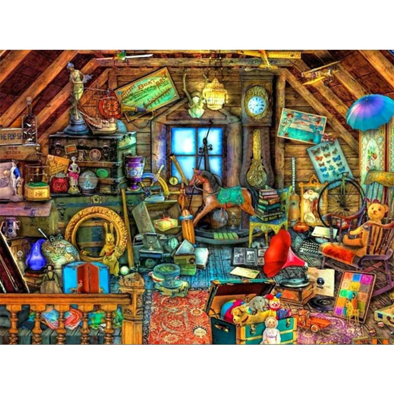 5D DIY diamantová malba Kreslený křížový steh Plný kulatý vrták výšivka Mozaika Umělecký obrázek kamínků Domácí dekorace na zeď dárek