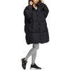 adidas Originals Premium Down Brand Logo Embroidered Long Hooded Down Jacket Women Outerwear Black HS9528