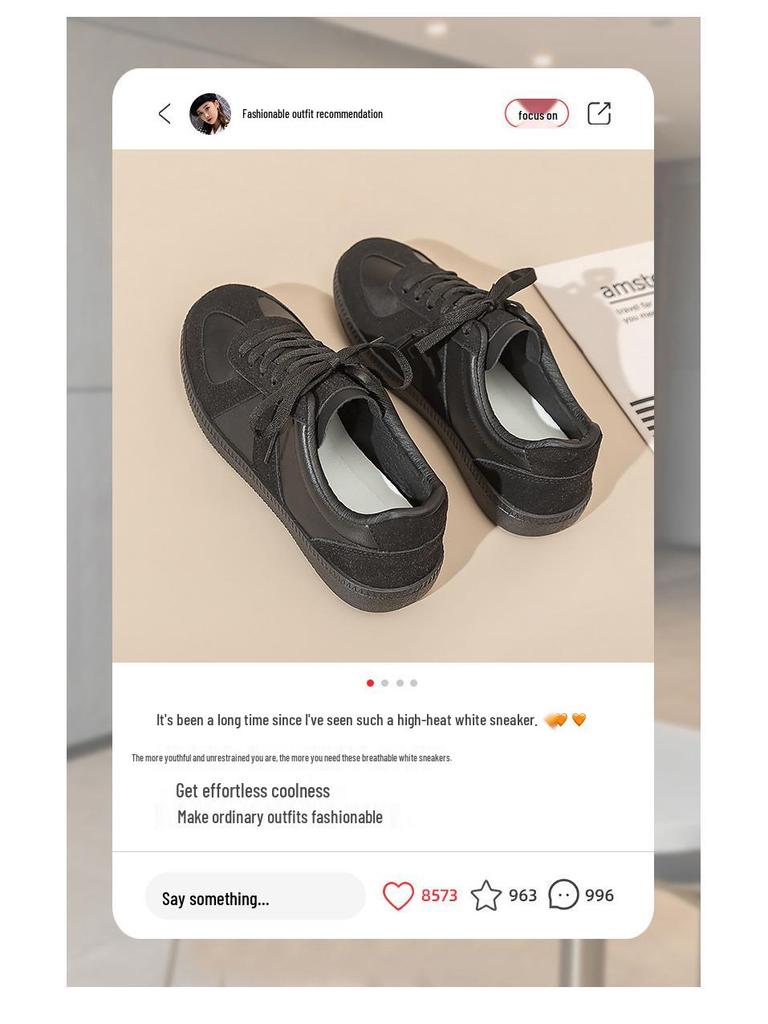 Bequeme Atmungsaktive Rutschfeste Lässige Sneakers mit Dicker Sohle im Deutschen Stil für Paare