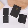 100Pcs Hairclips Hairpin Display Cards Paper Holder For Diy Hair Jewelry Cute Black Packing Labels Retail Hanging Tags