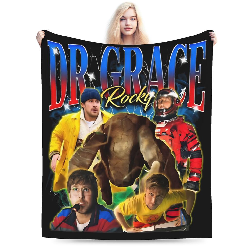 Rockys Project Hail Mary Fists My Bump Aliens Comic Blanket Fleece Air Conditioning Throw Blanket for Sofa Bedroom Bedspread