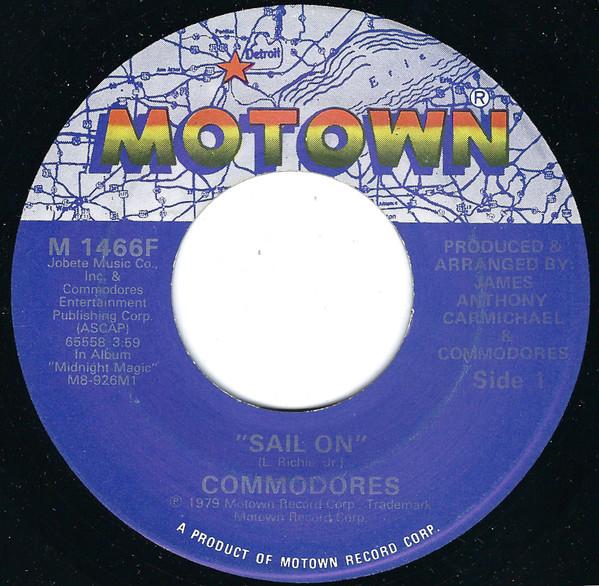 

7inch Record COMMODORES - Sail On M1466F MOTOWN 1979 US Soul/Funk Used