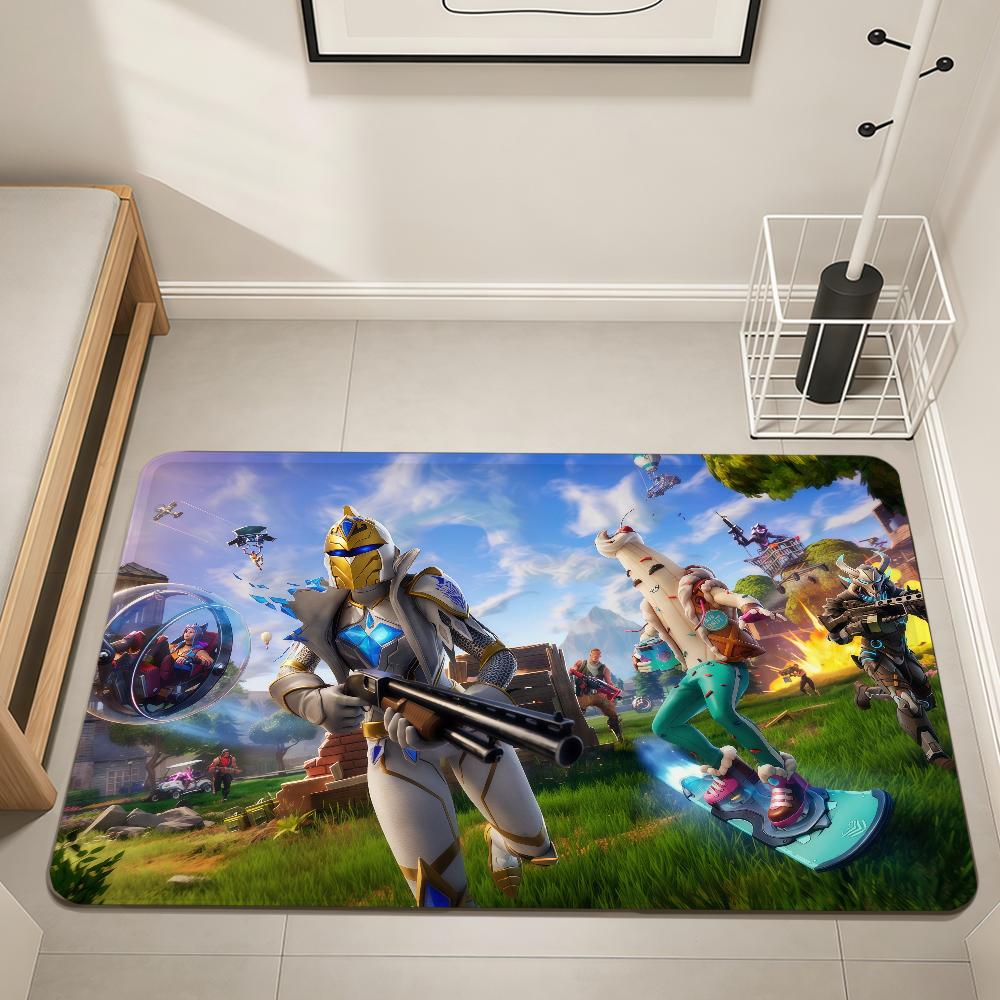 game cool funny art F-Fortnite Home Bedside Rug Kitchen Bath Floor Mat Hallway Balcony Carpet Entrance Doormat hogar Decor