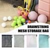 High Quality Storage Pouch Drawstring Bag Nylon Mesh Multi Purpose Home Travel Outdoor Activity Pouch Laundry Bag