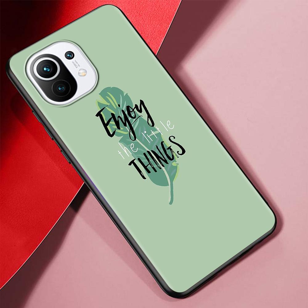 Inspirational Humor Quotes Case for Xiaomi Mi 11 Ultra 11T 10T 9T Pro Note 10 A2 9 8 Lite A3 CC9E 10S CC9 Black Soft Phone Cover