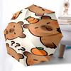 Capybara Themed Travel Umbrella-8 Ribs Automatic Opening and Closing, Portable Folding Design, Compact and Stylish Umbrella Suitable for Out