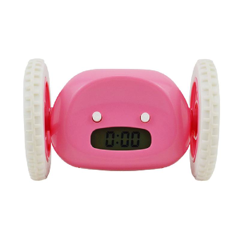 Home Decorationelectronic Creative Alarm Clock With Wheels And Can Escape
