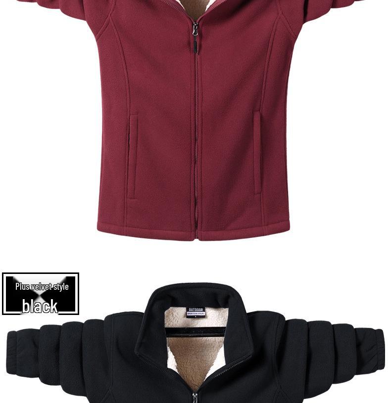 Plus Size Men's Lambskin Jacket and Sweater for Autumn/Winter 