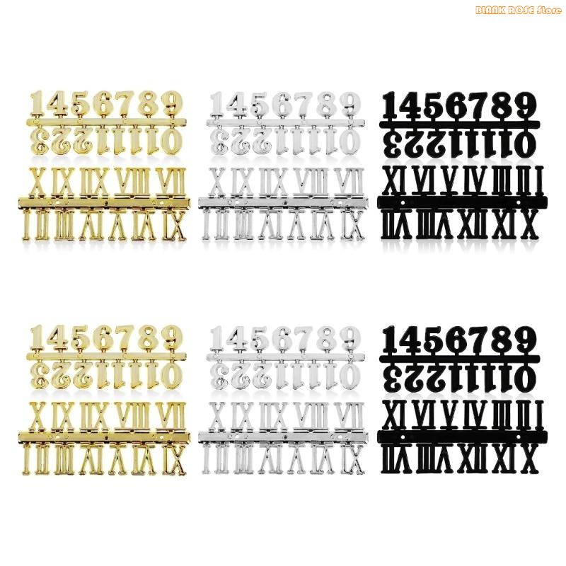 K1AE Arabic Roman Numeral Clocks Number Plate Taste Wall Clock Accessories DIY Craft