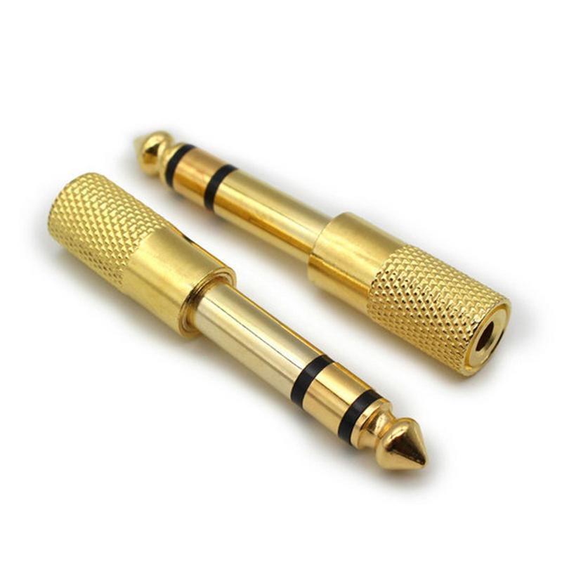 6.35mm To 3.5mm Jack Adapter Connector Headphone Amplifier Audio Adapter Microphone Speaker Guitar 6.35 To 3.5 Jack Plug