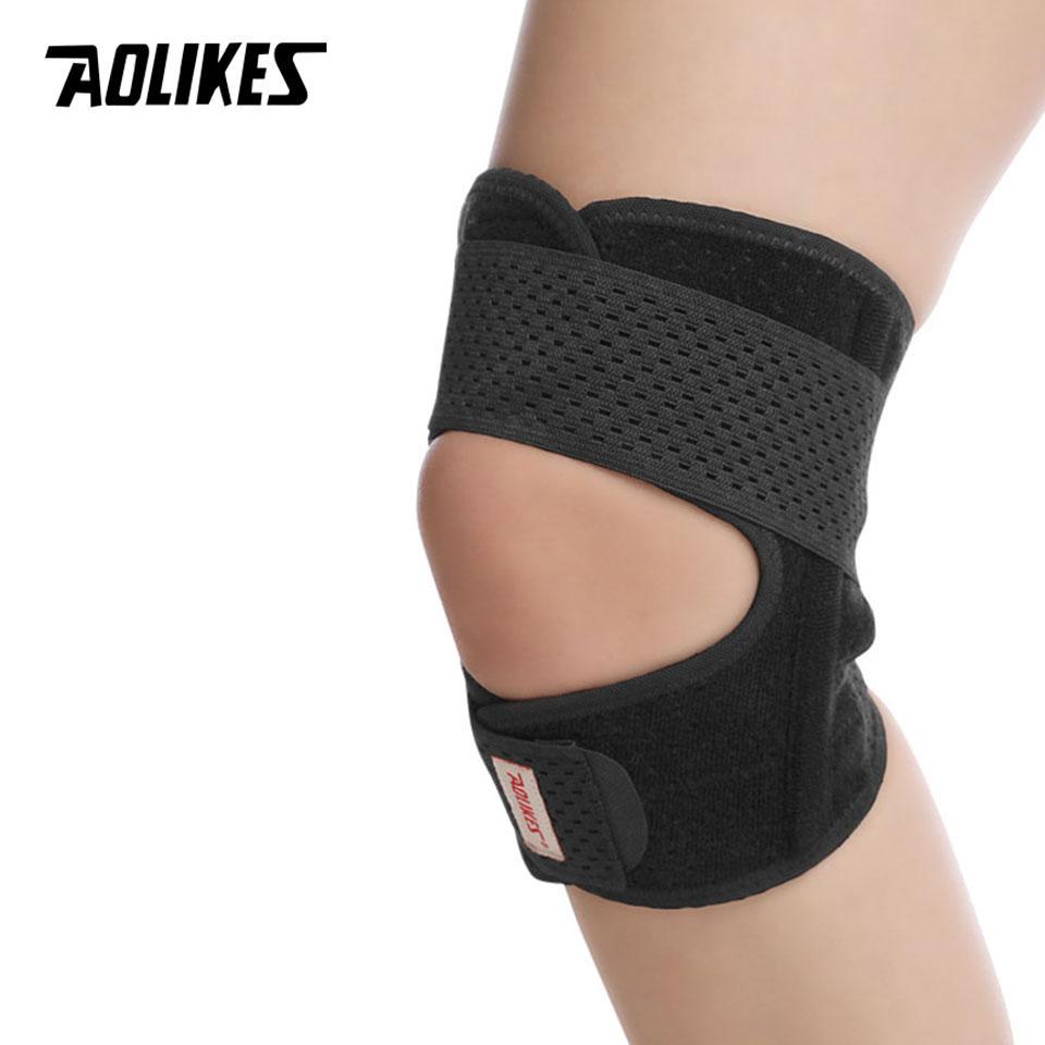 

Aolikes 1Pcs Fitness Running Cycling Knee Support Braces Sport Compression Elbow Knee Pad Sleeve For Basketball Volleyball M