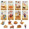 8 Cartoon Thanksgiving Autumn Harvest Collage Hands-on DIY Handbook Mobile Phone Case Notebook Decoration Waterproof Stickers