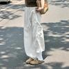 White Tencel Linen Pants Women's New Summer Light Walking Pants Large Size Fat Mm Thin Loose Wide-leg Pants