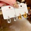 European & American Fashion High-End Luxury Gold-Plated Copper Earrings