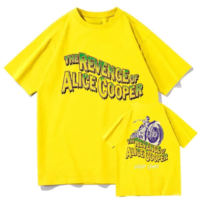 Alice Cooper Wild Ones Tour Summer TShirt Man Woman Harajuku ONeck Short Sleeve Shirts Music Fans Gift Aesthetic Tops Clothes